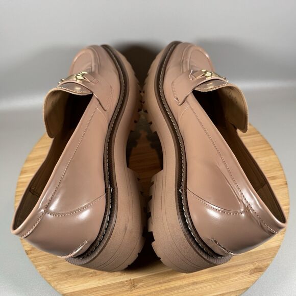 SAM EDELMAN Nude Laurs Lug Sole Loafers‎ Platform Shoes Womens 11 M - Picture 5 of 8
